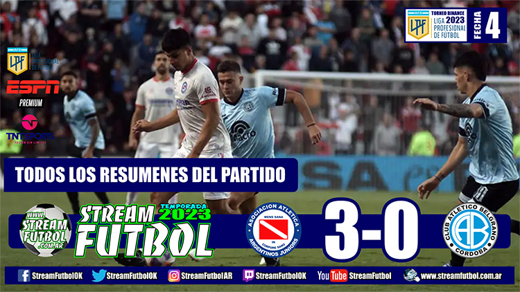 Argentinos Juniors 3 – Belgrano (CBA) 0