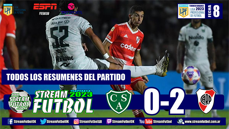 Sarmiento 0 – River Plate 2